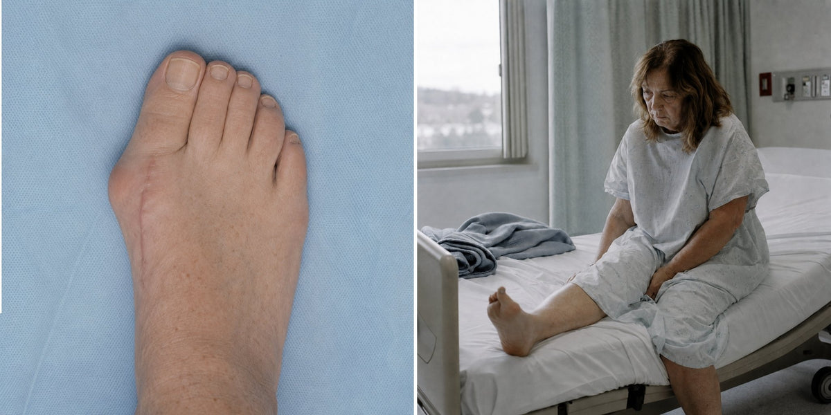 Her second operation. The same foot.
